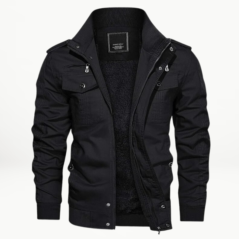 Veste D'hiver Pour Homme De Style Utilitaire Avec Doublure Isolante – Un Vêtement D'extérieur Pratique Pour Les Journées De Travail Et Les Activités De Plein Air