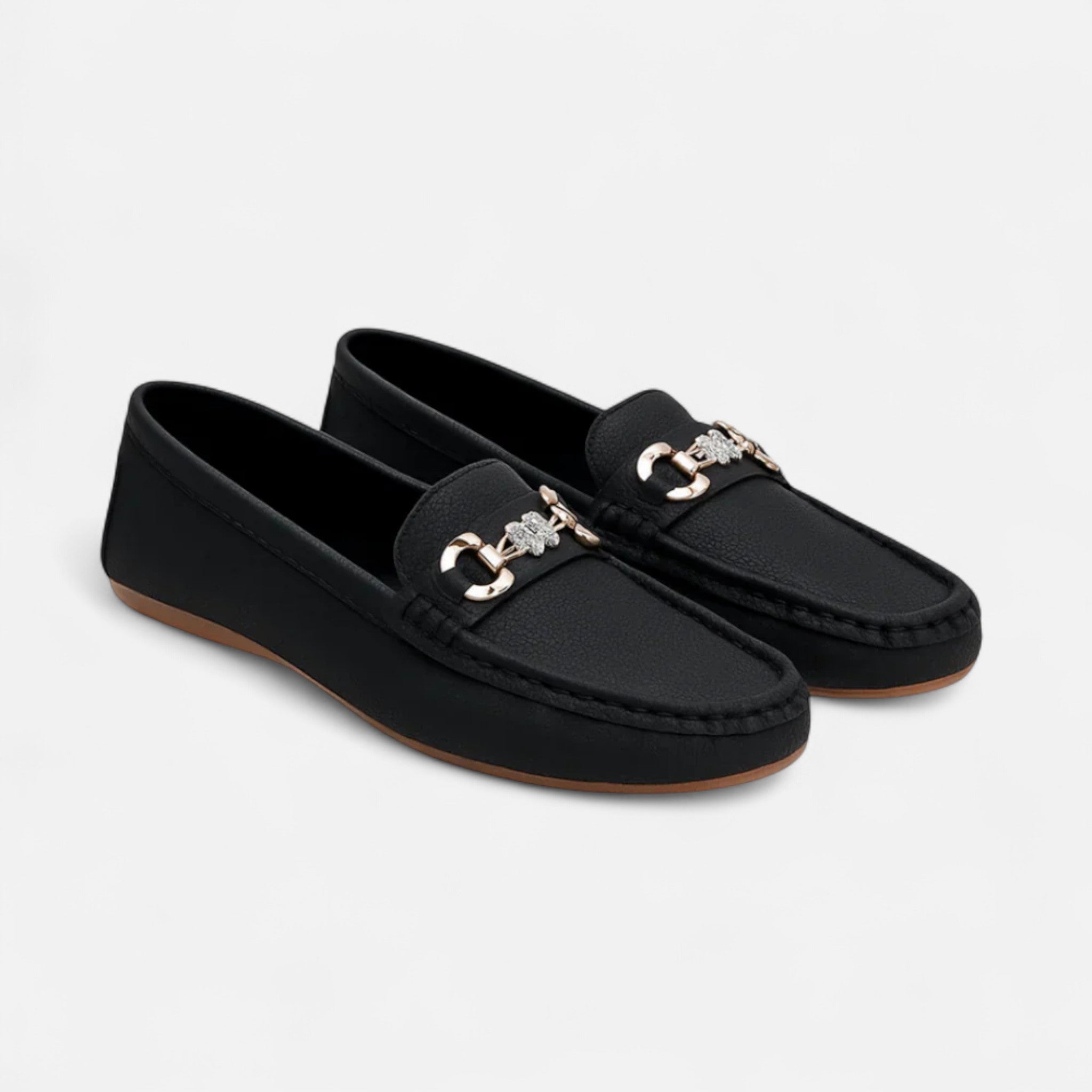 Modero | Mocassins femme à mors métallique