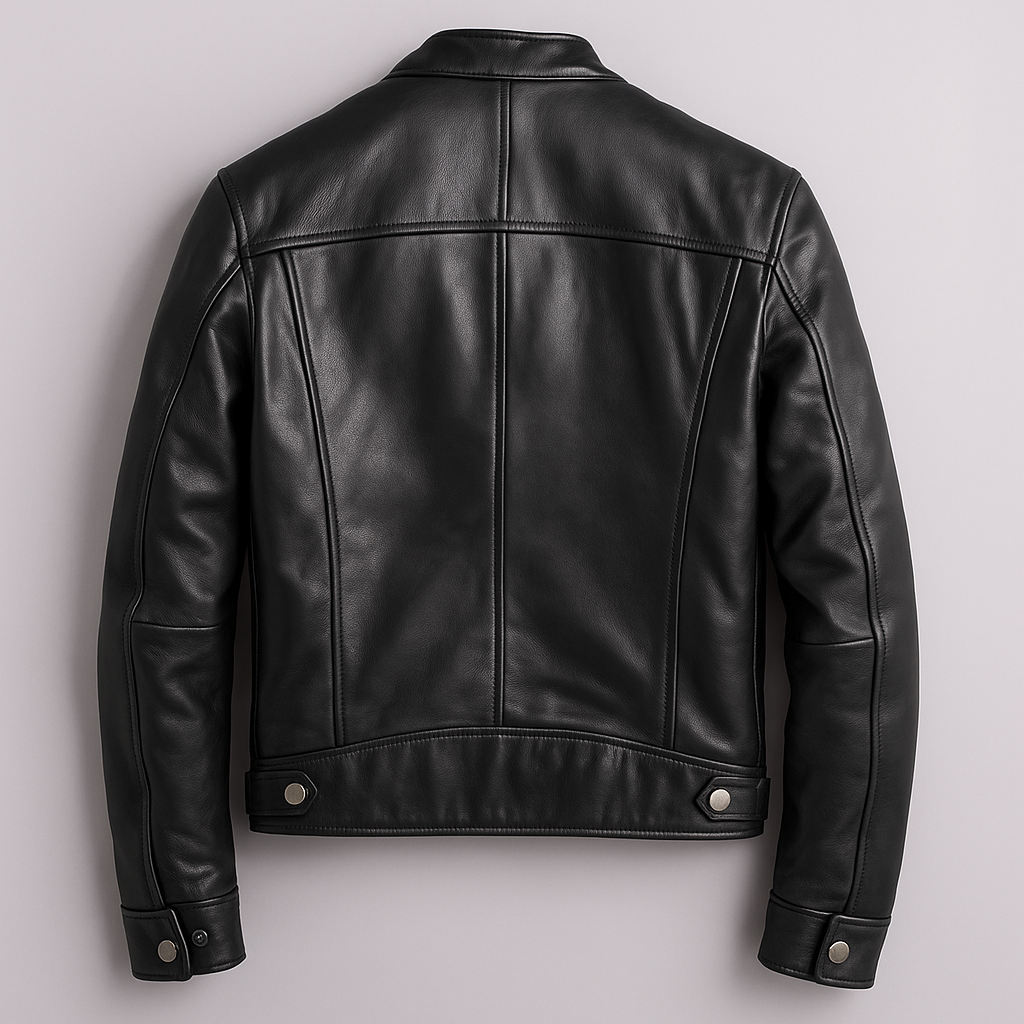 Veste En Cuir Vintage Pour Homme – Un Modèle Intemporel AU Style Classique, Idéal Pour Un Confort AU Quotidien Et Des Tenues Décontractées