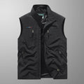 Gilet Sans Manches À Fermeture Éclair Pour Homme, Avec Col Montant – Un Gilet Idéal Pour Les Activités De Plein Air Et AU Quotidien