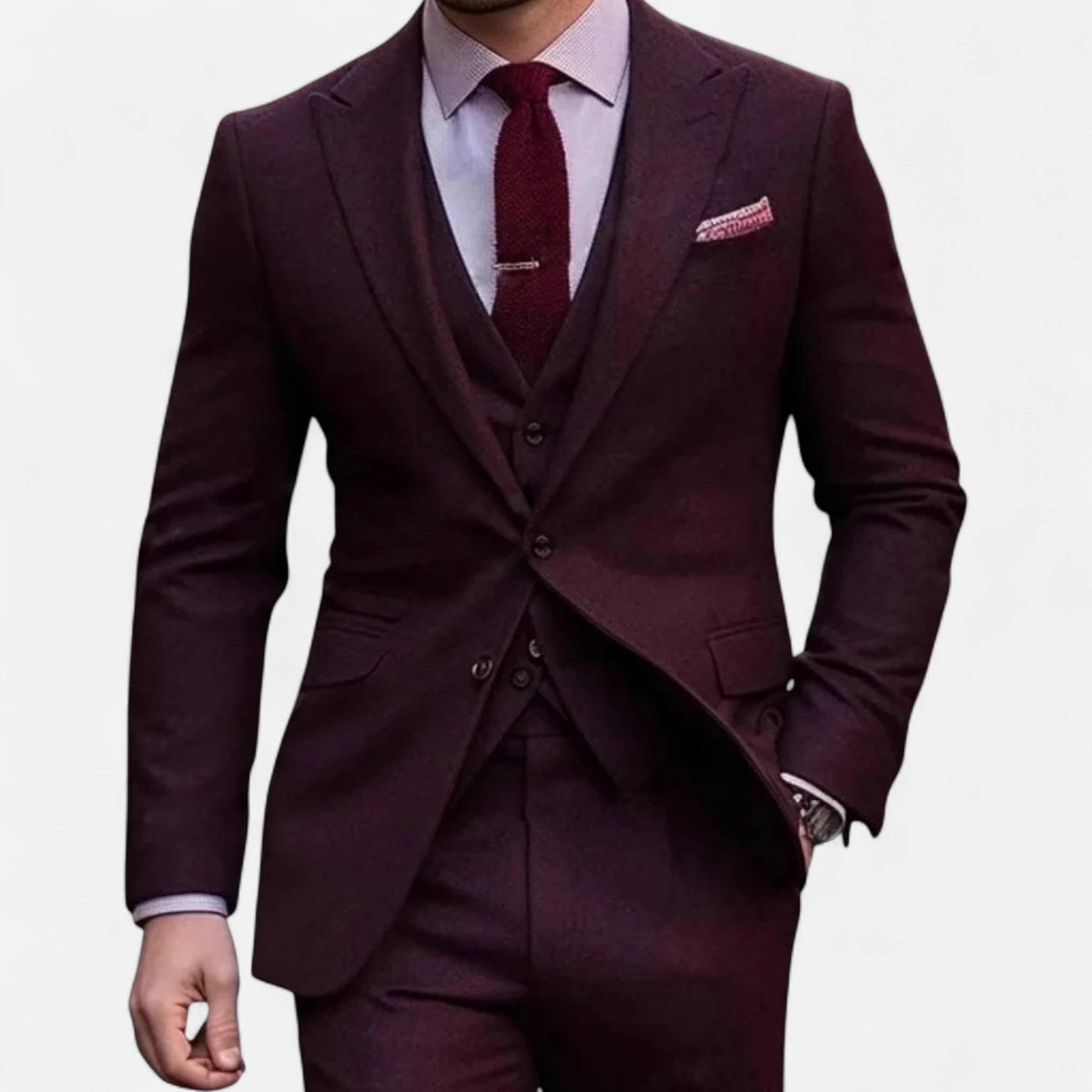 Modero | Costume trois pièces homme, coupe ajustée