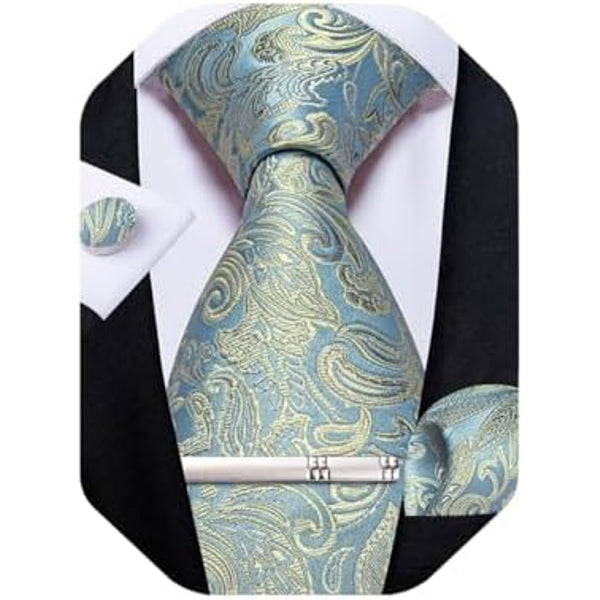 Ensemble Cravate Pour Homme À Motif Paisley : Un Accessoire Élégant Pour Les Mariages, Les Occasions Festives Et Les Événements Spéciaux