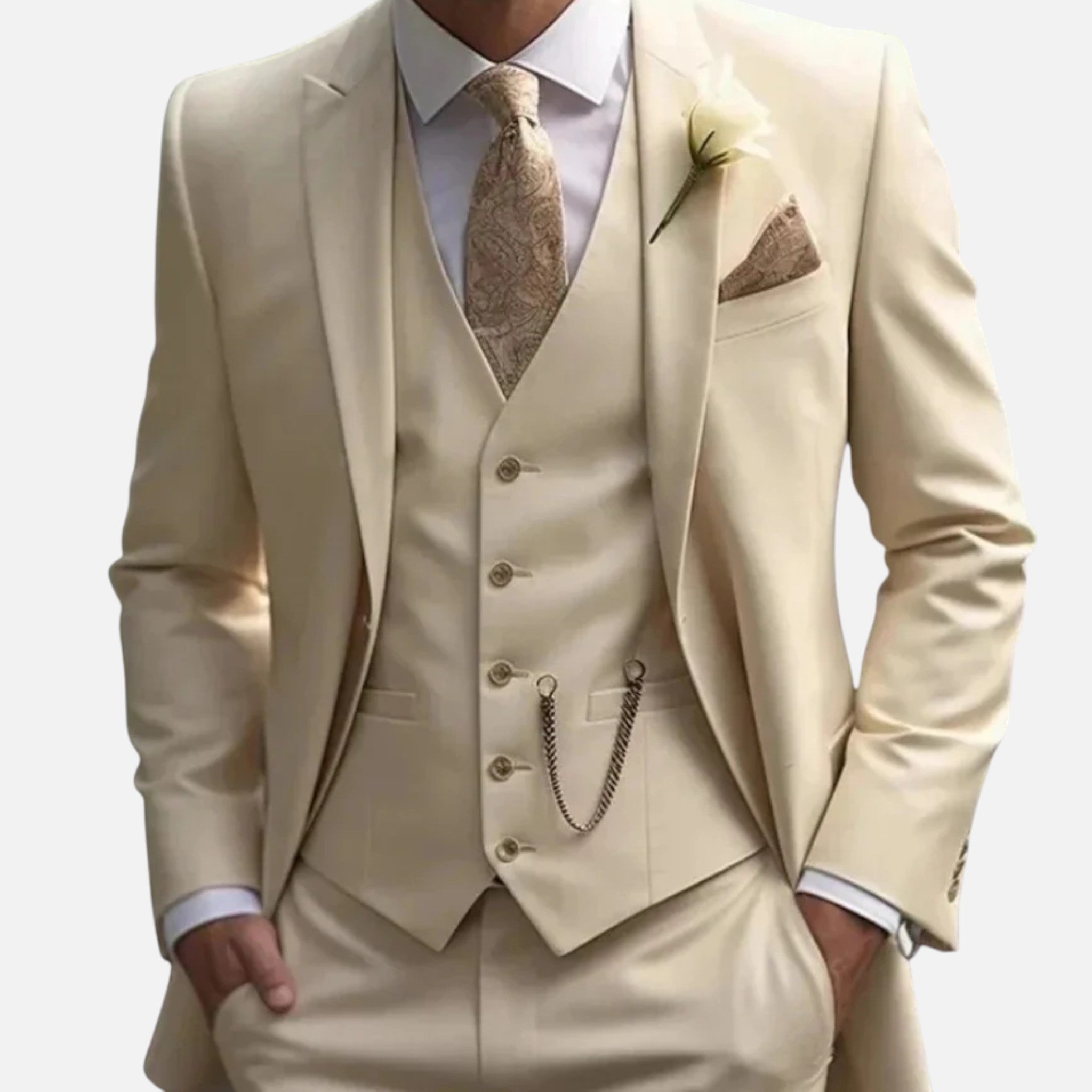 Modero | Costume trois pièces homme, coupe ajustée