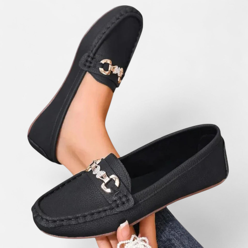 Modero | Mocassins femme à mors métallique