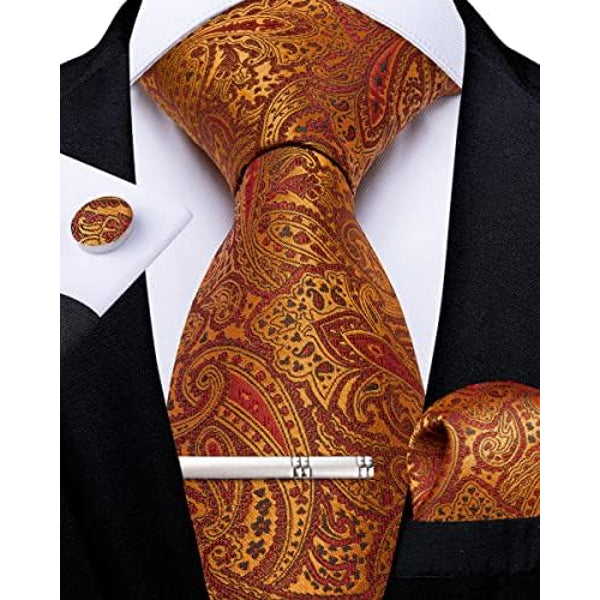 Ensemble Cravate Pour Homme À Motif Paisley : Un Accessoire Élégant Pour Les Mariages, Les Occasions Festives Et Les Événements Spéciaux