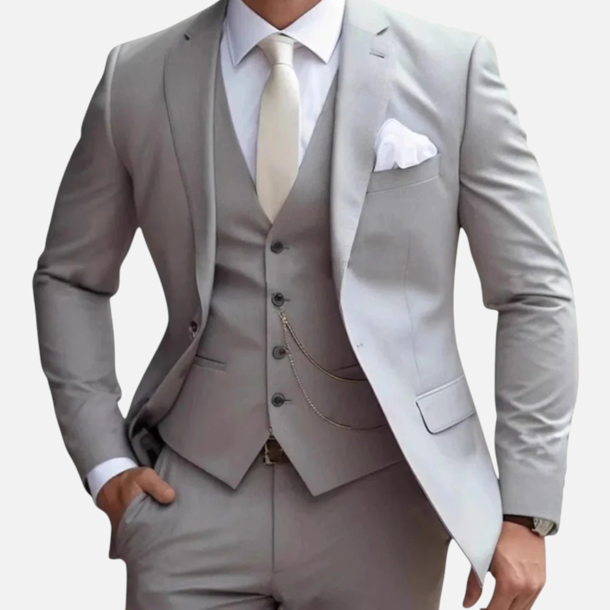 Modero | Costume trois pièces homme, coupe ajustée