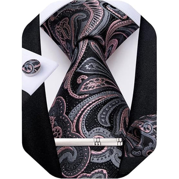 Ensemble Cravate Pour Homme À Motif Paisley : Un Accessoire Élégant Pour Les Mariages, Les Occasions Festives Et Les Événements Spéciaux