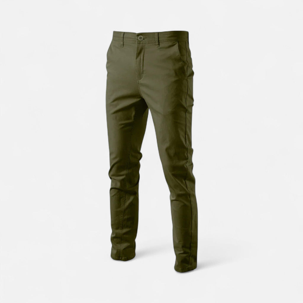 Modero | Chino homme en coton, coupe tailleur