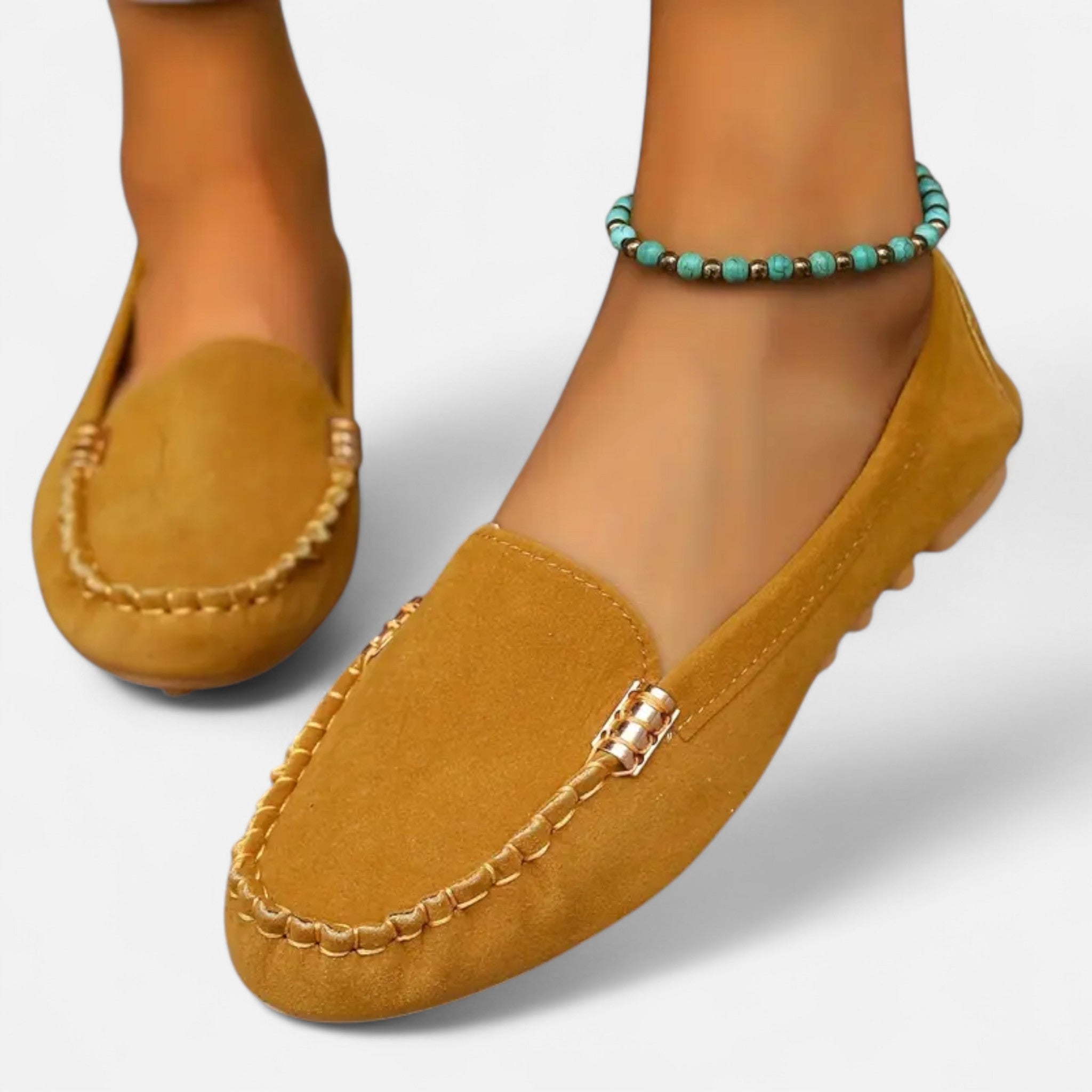 Modero | Mocassins femme à ornement métallique