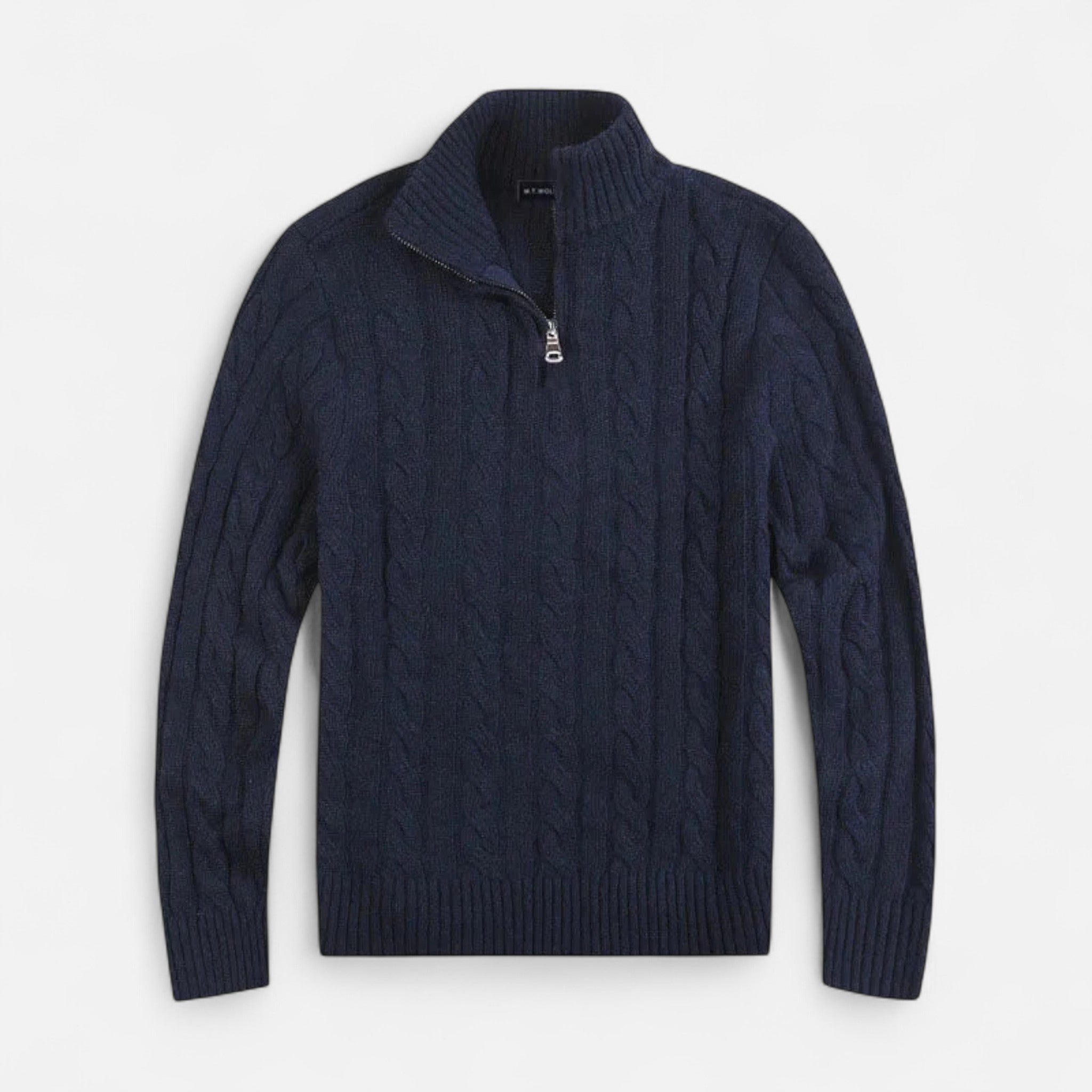 Modero | Pull homme demi-zip, style old money