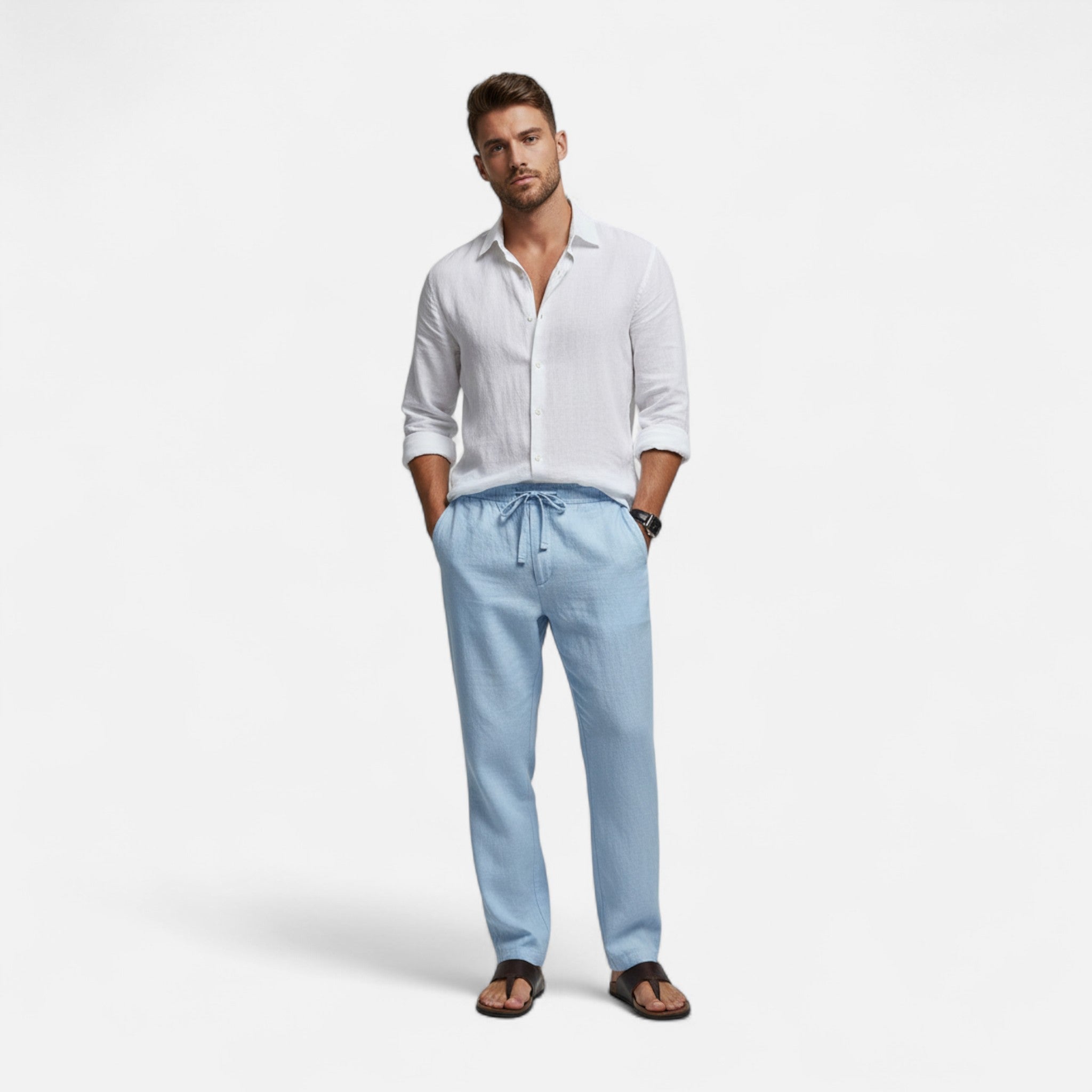Modero | Pantalon homme coupe décontractée, léger