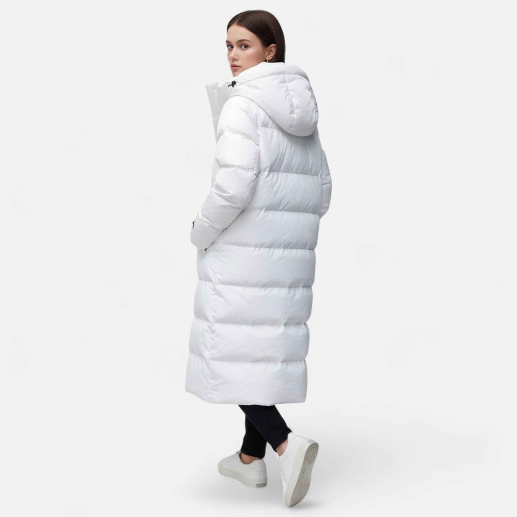 Modero | Doudoune longue femme, coupe épurée