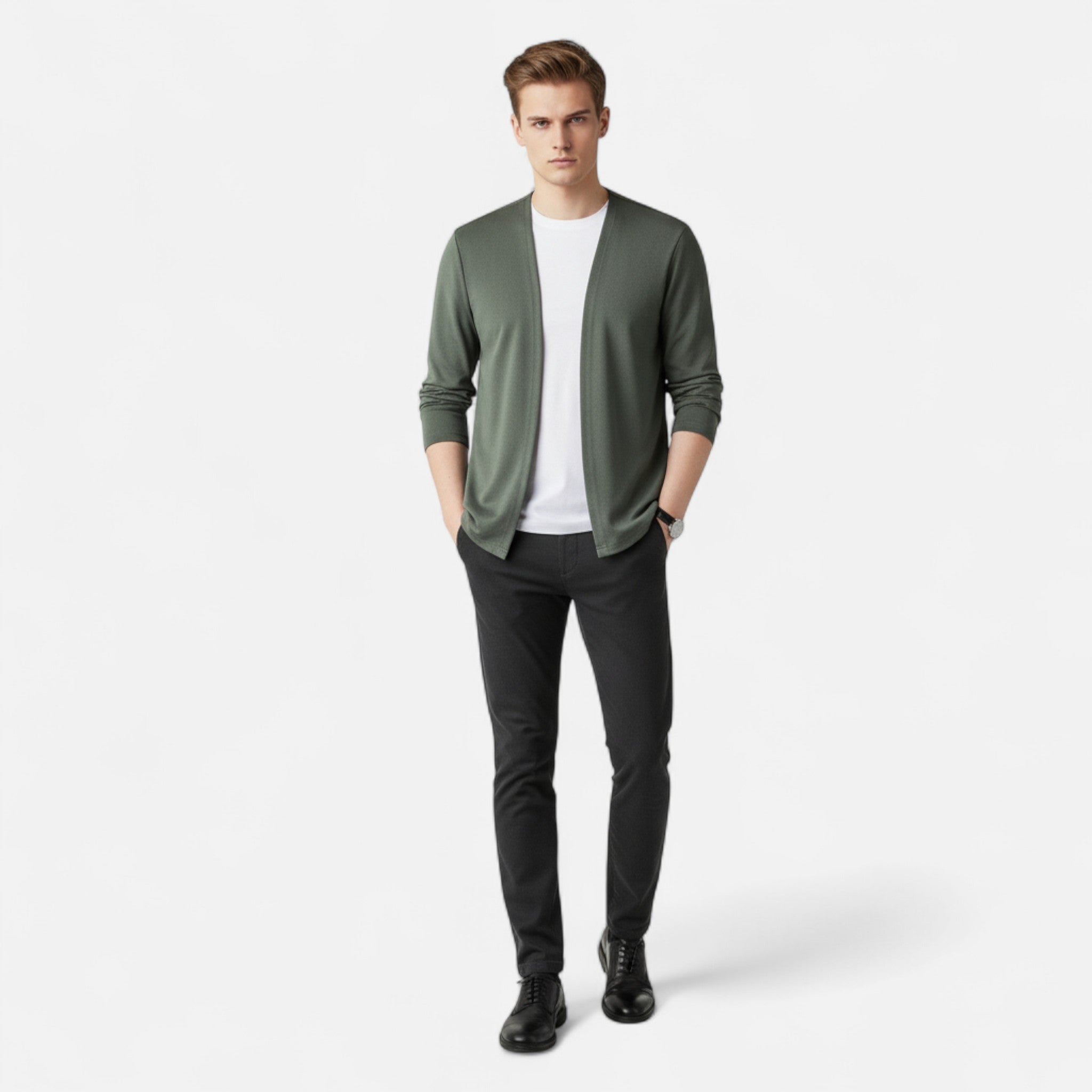 Modero | Cape-cardigan homme à manches longues