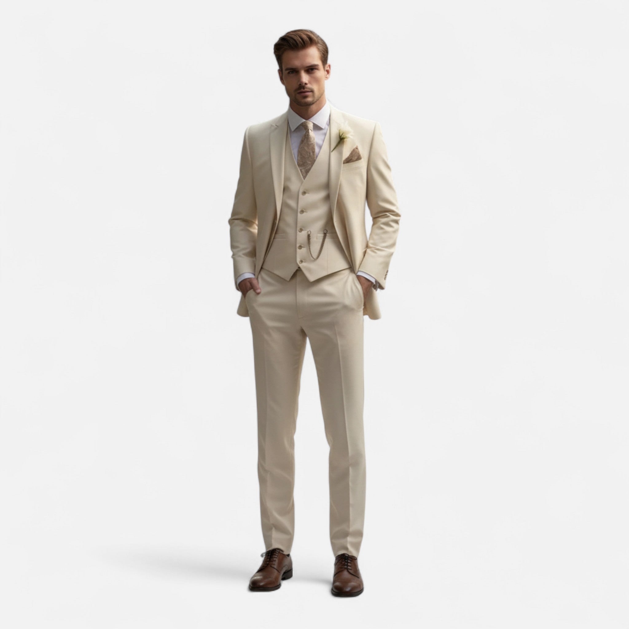 Modero | Costume trois pièces homme, coupe ajustée