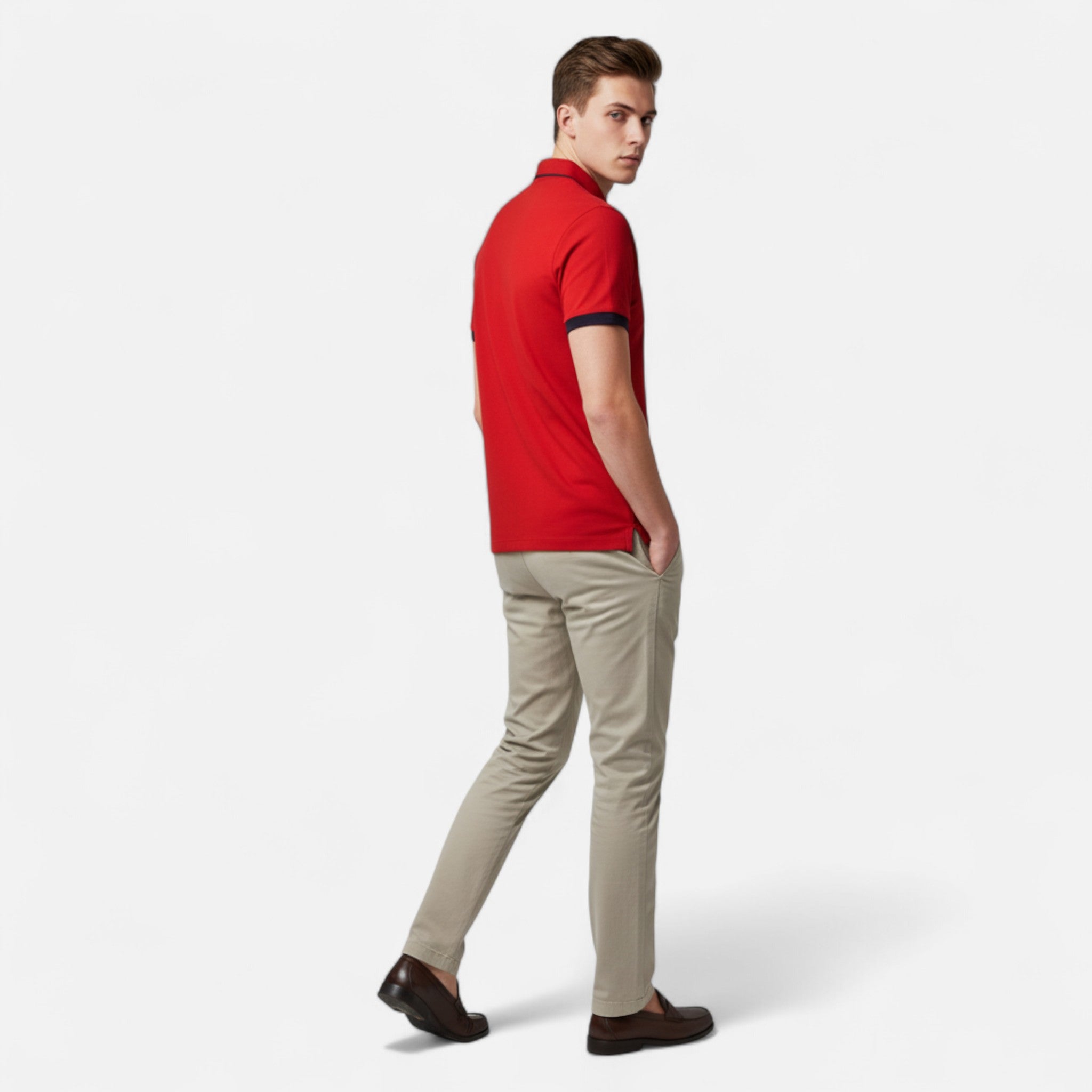 Modero | Polo homme en coton, col structuré