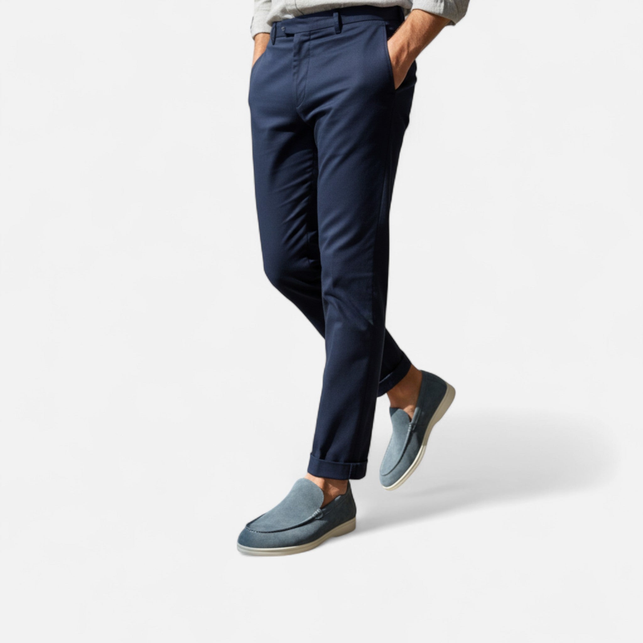 Modero | Mocassins homme à enfiler, texture souple