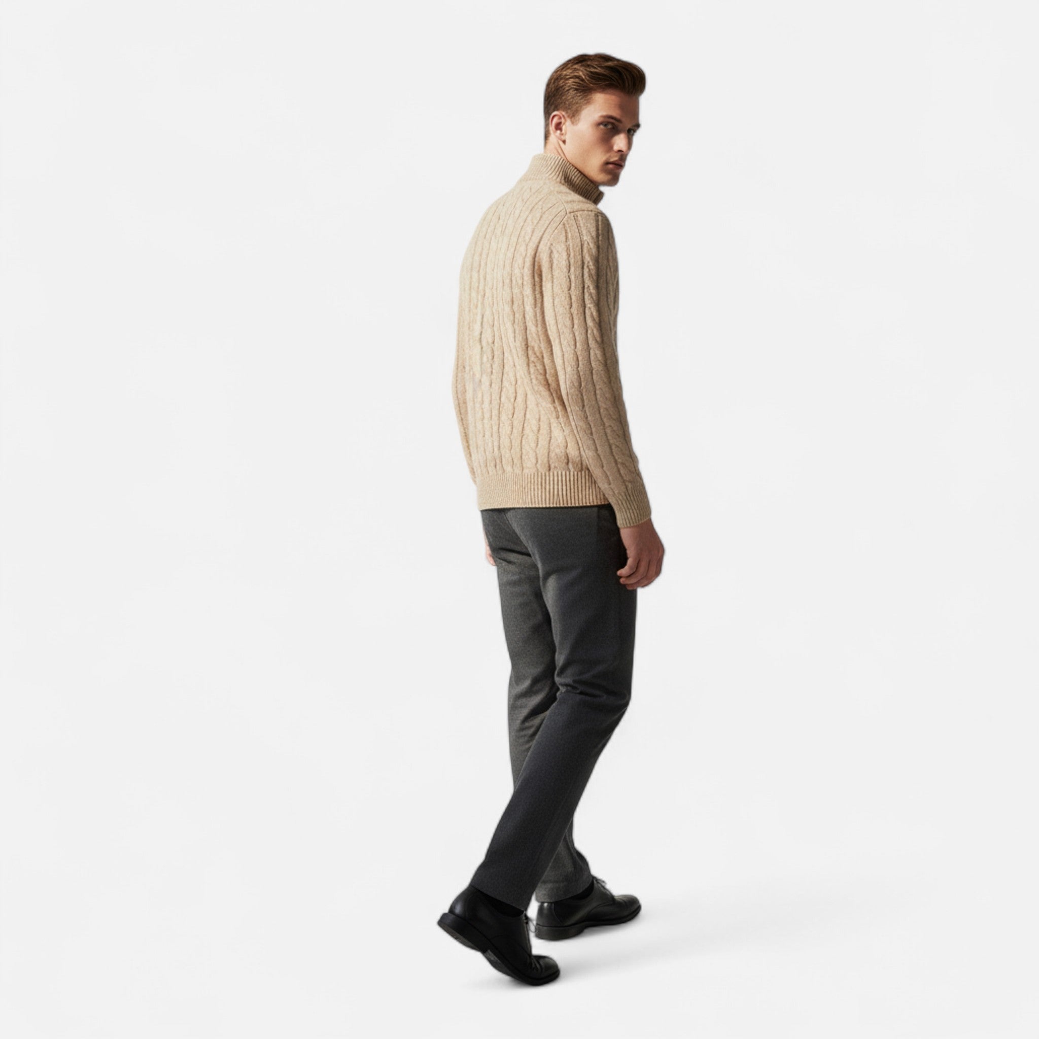 Modero | Pull homme demi-zip, style old money