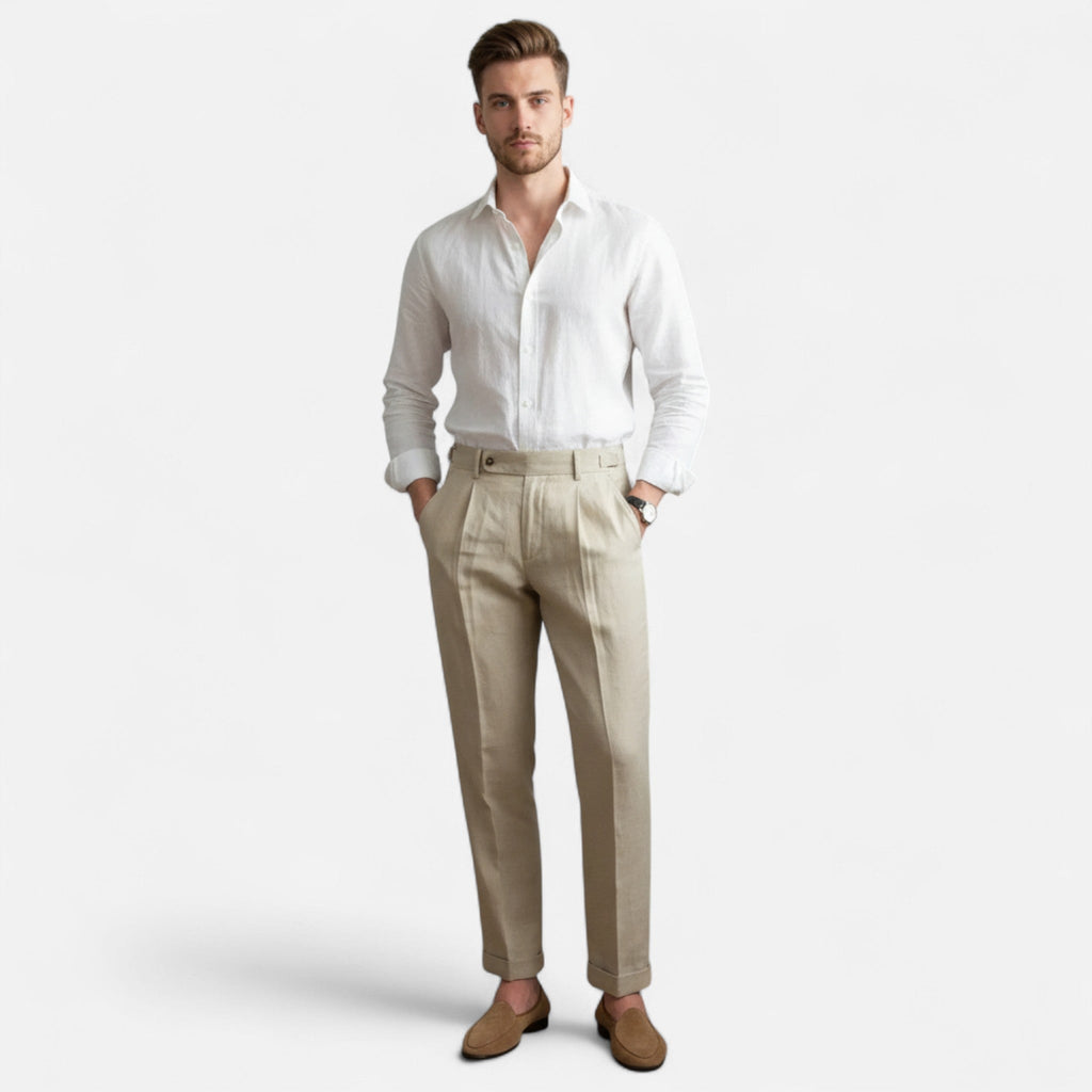 Modero | Pantalon homme tailleur, coupe droite