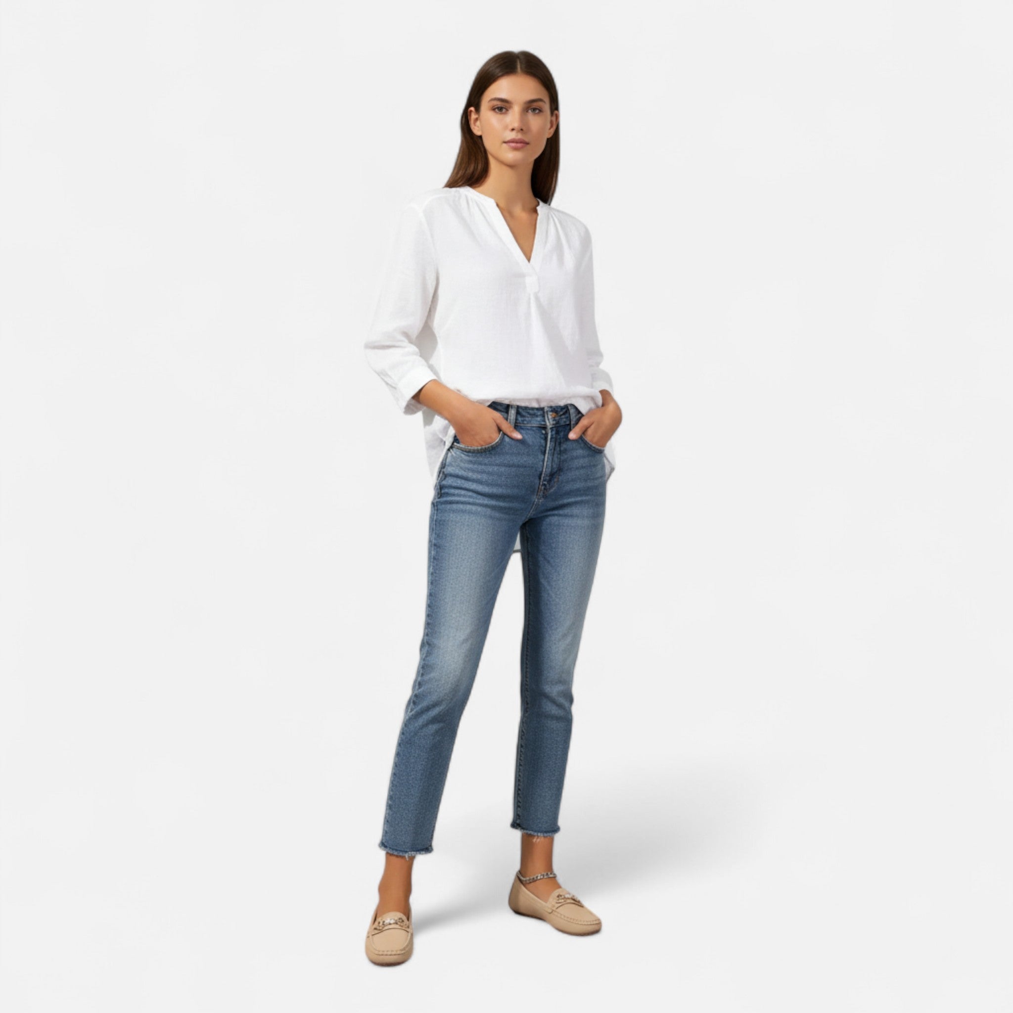 Modero | Mocassins femme à mors métallique