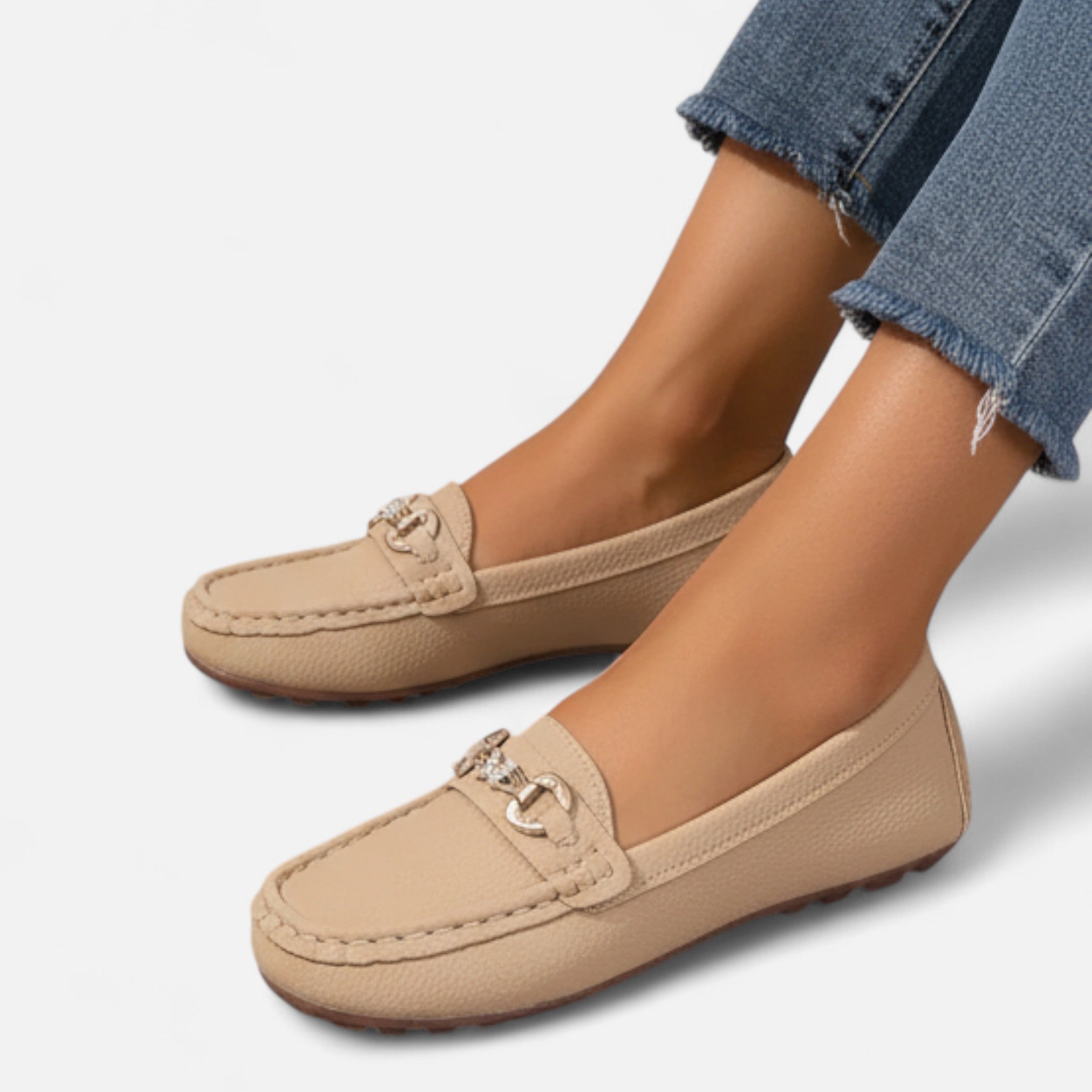 Modero | Mocassins femme à mors métallique