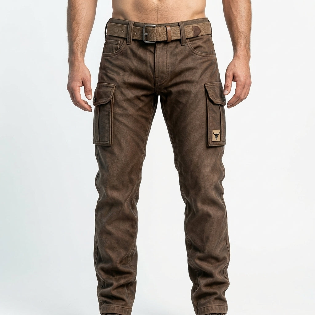 Pantalon Cargo Slim Pour Homme Doté De Poches Pratiques – Un Style Utilitaire Moderne, Idéal Pour Le Streetwear Et Les Tenues Décontractées De Tous Les Jours