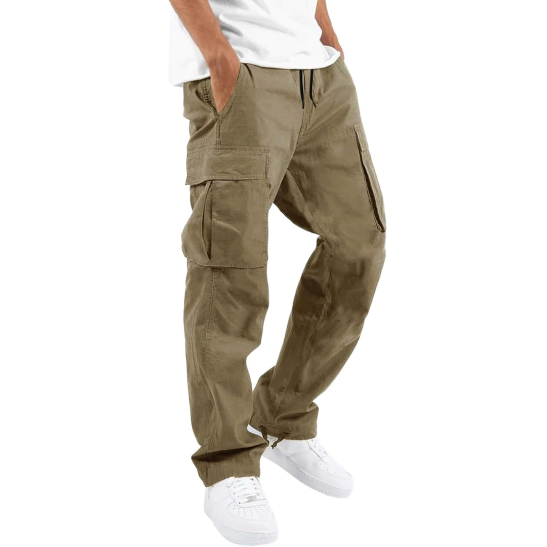 Pantalon Cargo Pour Homme À La Coupe Ample Et Doté De Nombreuses Poches — Un Pantalon Fonctionnel De Style Streetwear, Idéal Pour Un Usage Quotidien