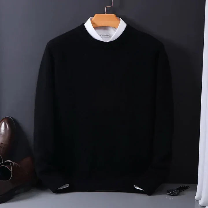 Pull En Cachemire À Col Rond Pour Homme – Un Modèle En Maille Douce Et Élégant, Idéal Pour Les Tenues Chic Et Décontractées Et Pour Un Look Raffiné AU Quotidien