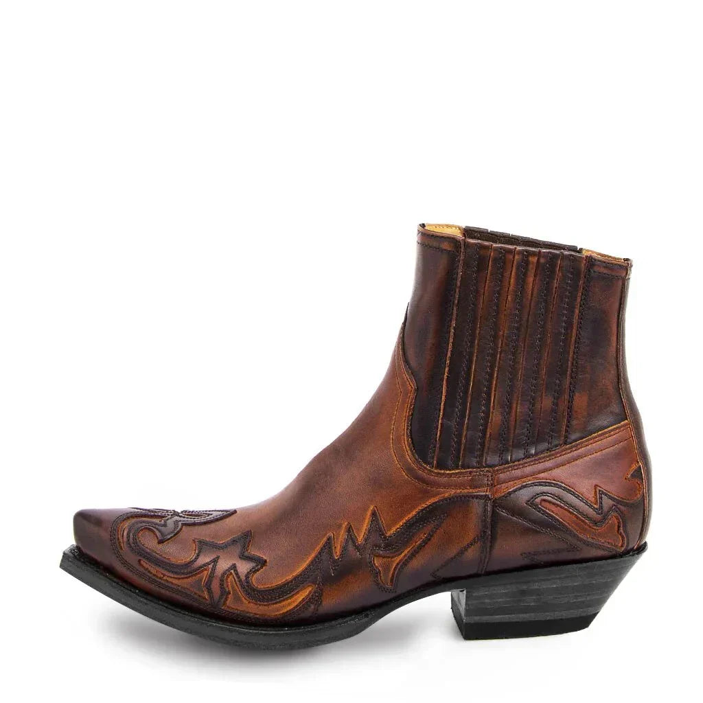 Bottines De Cow-boy En Cuir Pour Homme, À Bout Pointu : Des Bottes Western Classiques, Idéales Pour Les Tenues Modernes Et Les Looks Décontractés Du Quotidien
