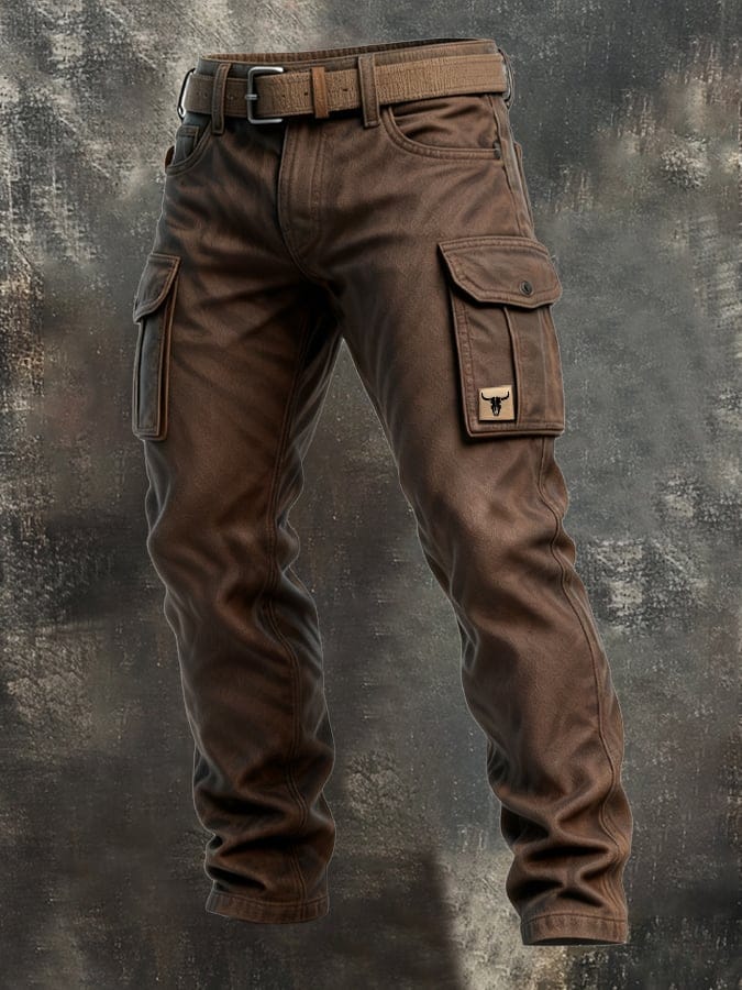 Pantalon Cargo Slim Pour Homme Doté De Poches Pratiques – Un Style Utilitaire Moderne, Idéal Pour Le Streetwear Et Les Tenues Décontractées De Tous Les Jours