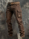 Pantalon Cargo Slim Pour Homme Doté De Poches Pratiques – Un Style Utilitaire Moderne, Idéal Pour Le Streetwear Et Les Tenues Décontractées De Tous Les Jours