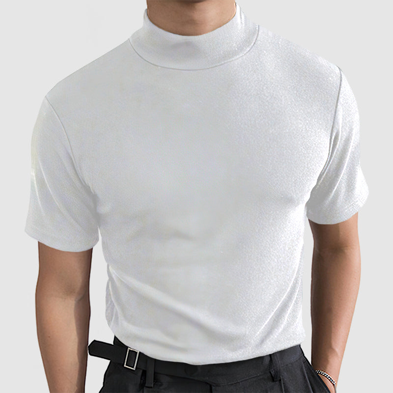 T-shirt en coton extensible pour homme – un t-shirt basique et confortable, à porter au quotidien tout au long de l'année, pour un look décontracté