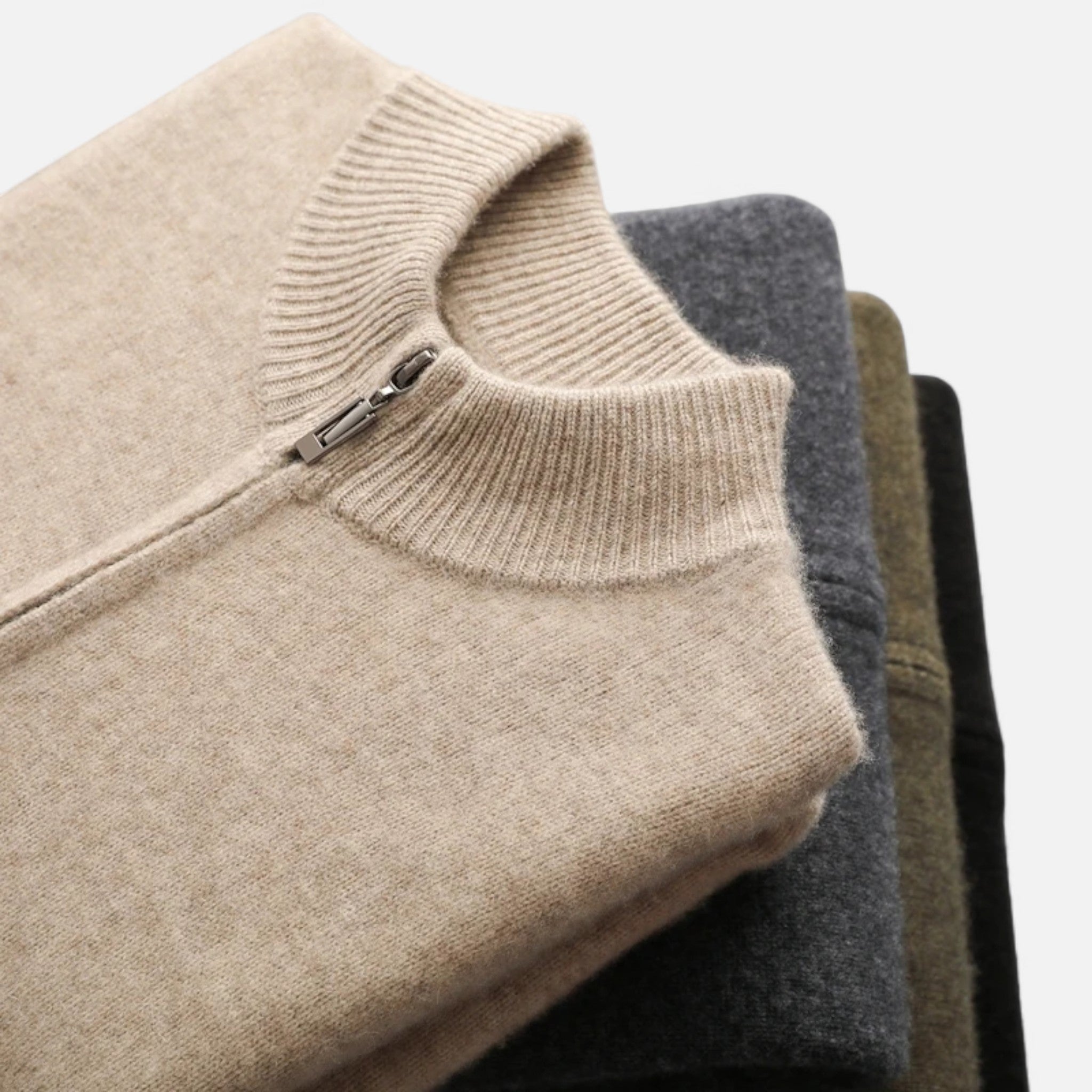 Modero | Cardigan zippé homme en maille fine
