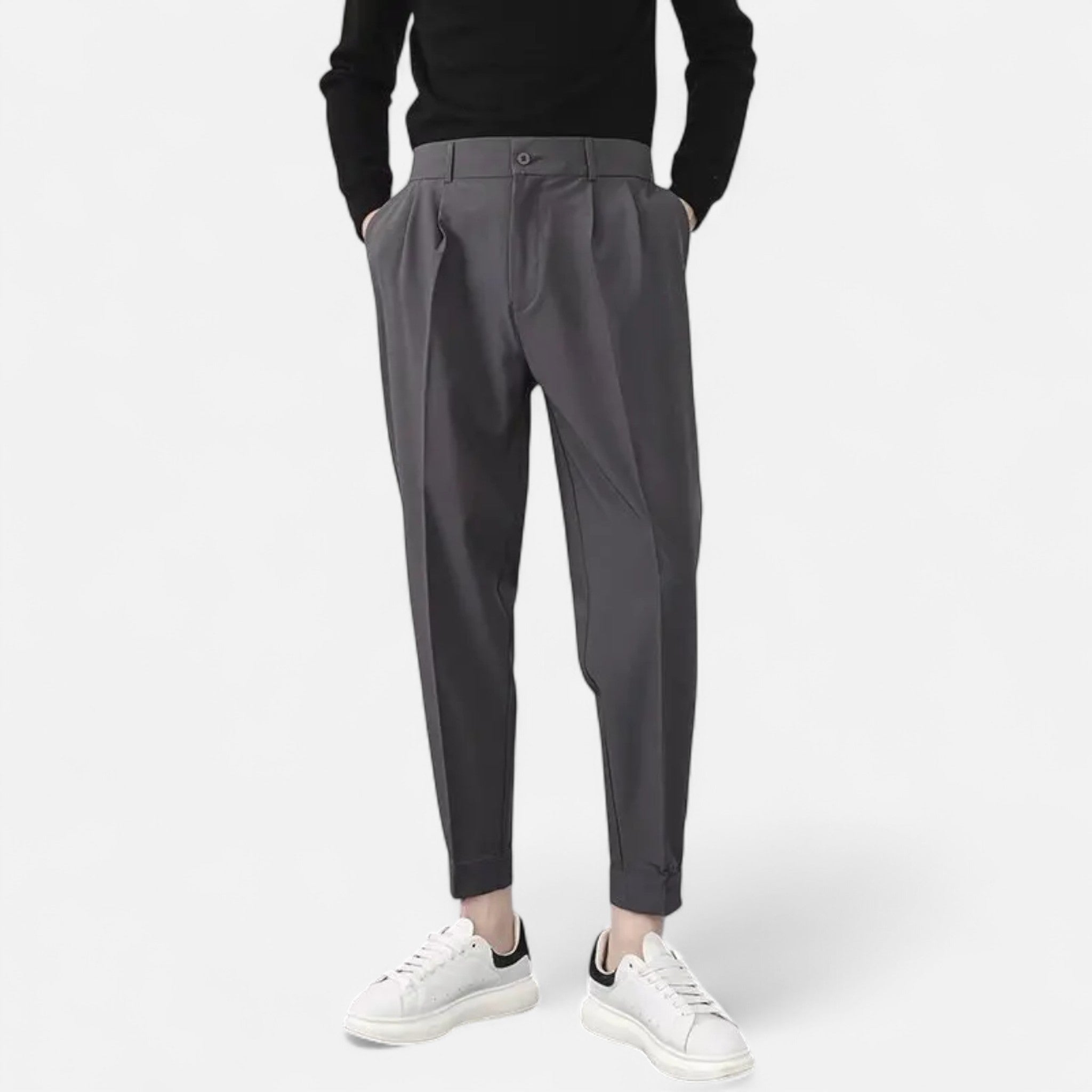 Modero | Pantalon homme à pinces, coupe fuselée