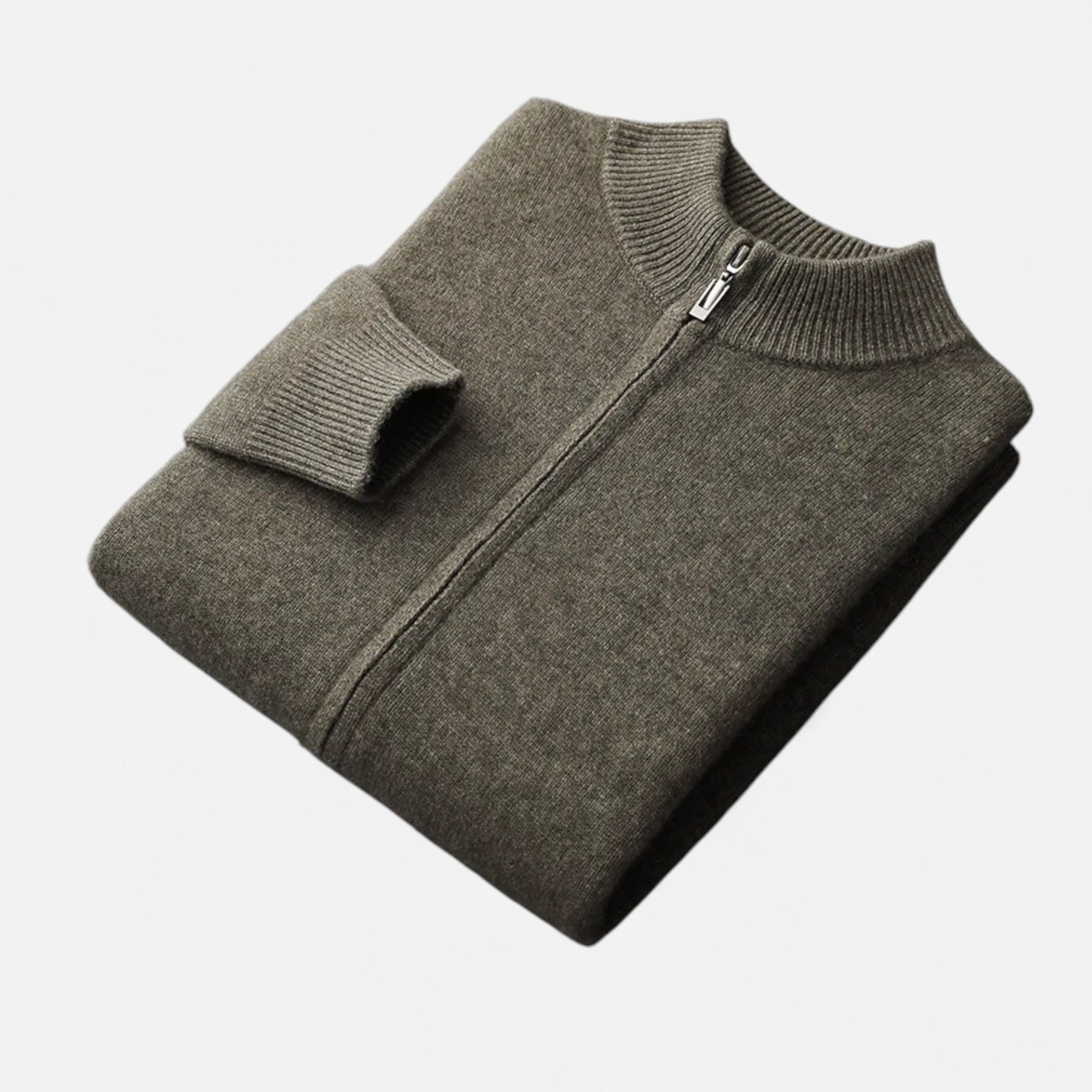 Modero | Cardigan zippé homme en maille fine