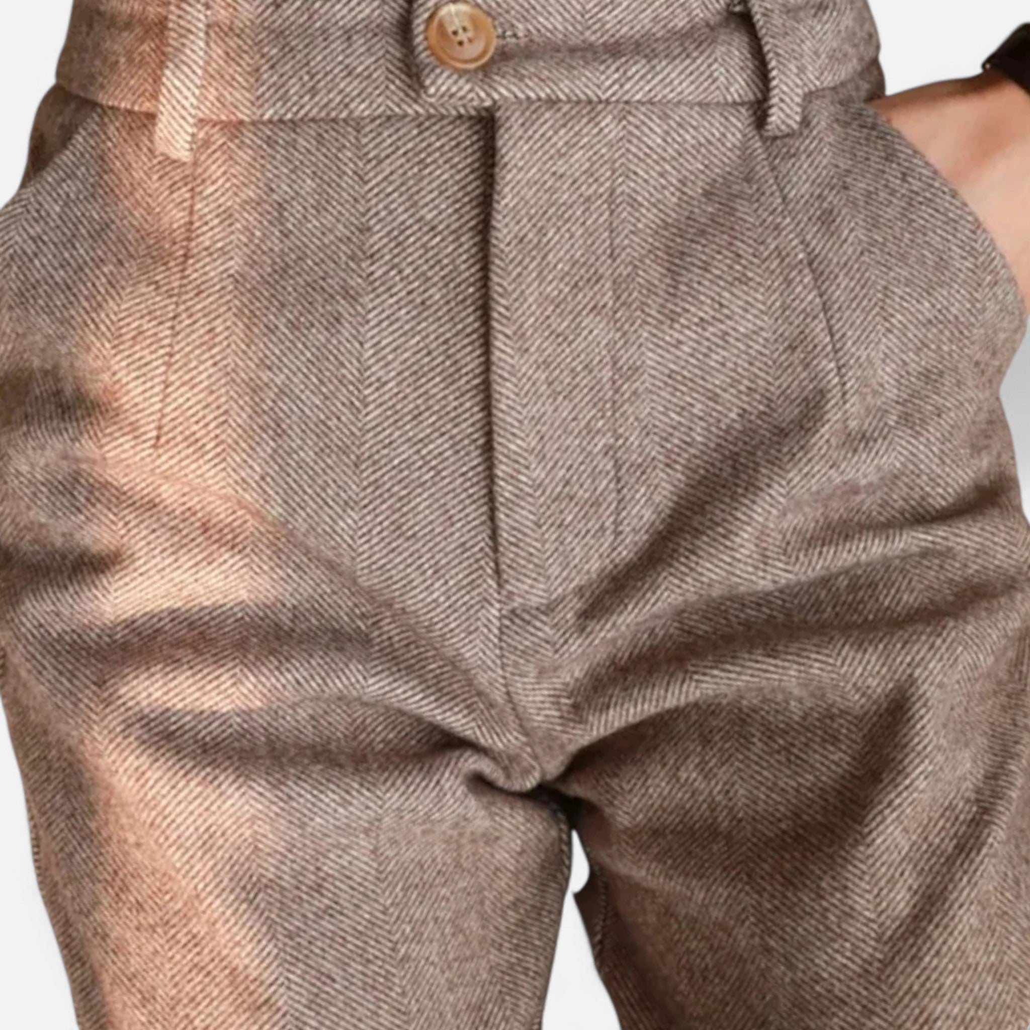 Modero | Pantalon crayon femme, taille haute