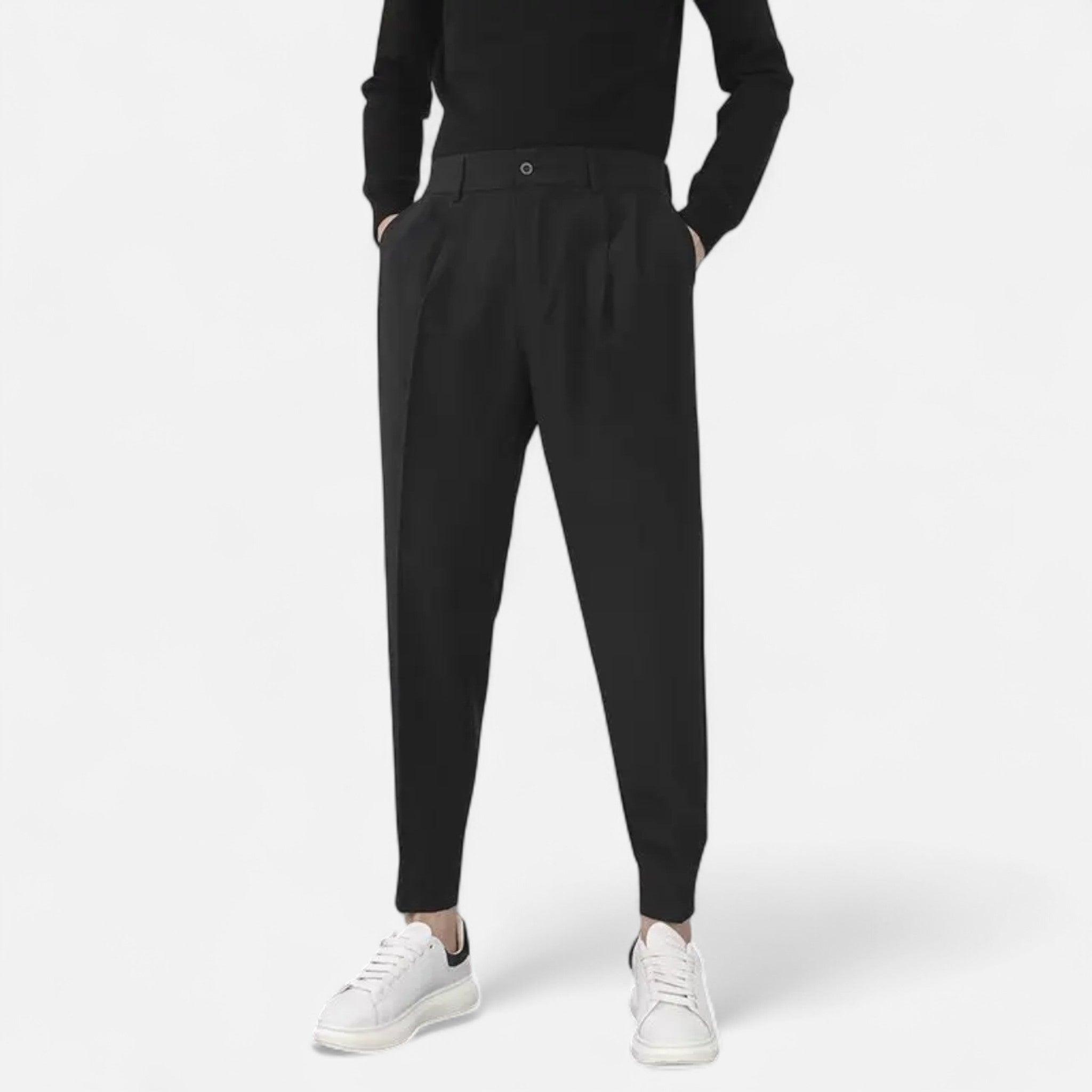 Modero | Pantalon homme à pinces, coupe fuselée