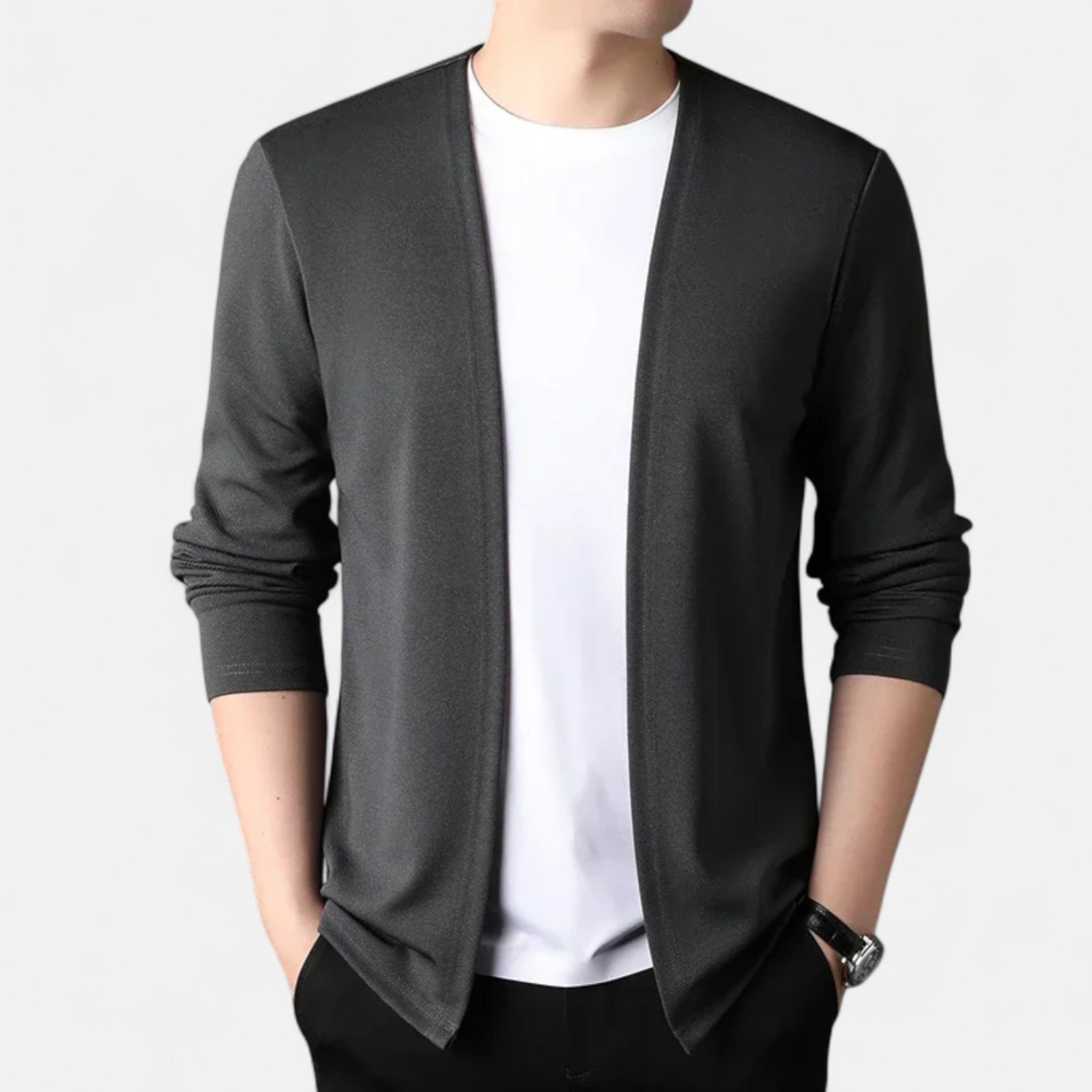 Modero | Cape-cardigan homme à manches longues