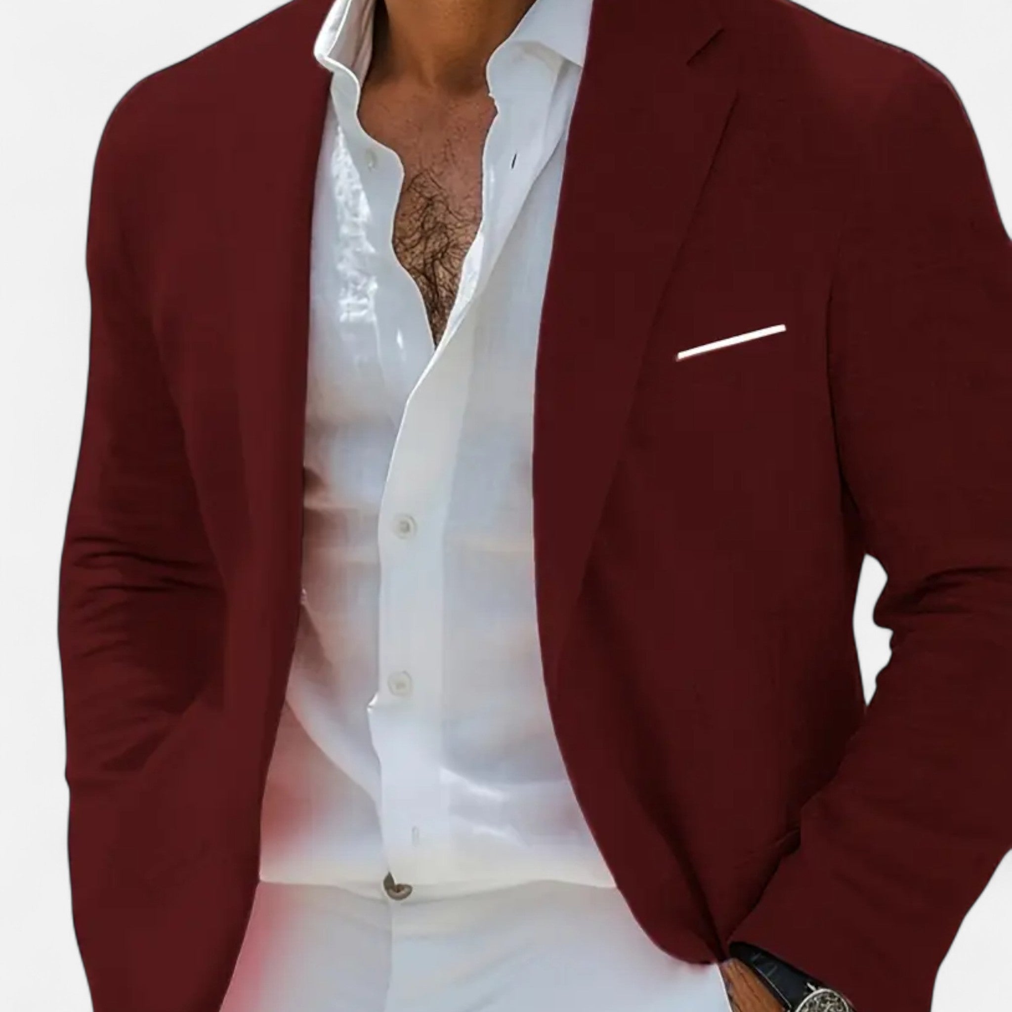 Modero | Blazer homme simple boutonnage, coupe structurée