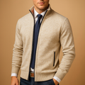 Cardigan Classique En Maille Pour Homme, Avec Fermeture À Glissière : Un Modèle Intemporel, Idéal Pour Des Tenues Élégantes AU Quotidien Et Des Looks Chic Et Décontractés