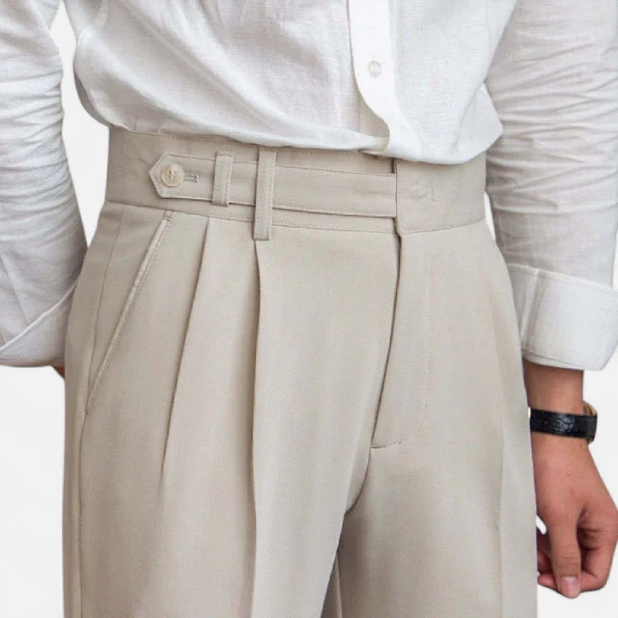 Modero | Pantalon homme tailleur, coupe droite
