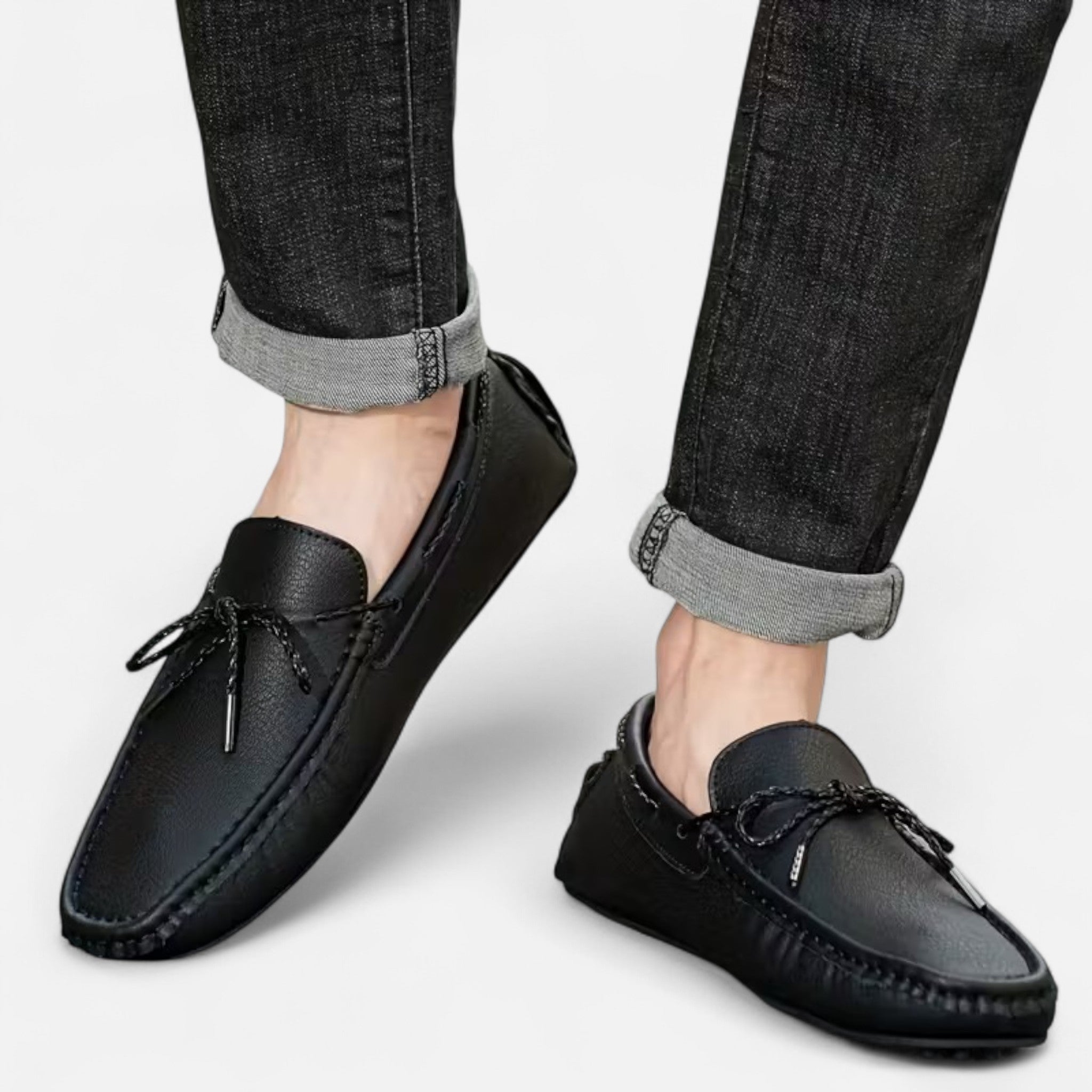 Modero | Mocassins homme à détail nœud