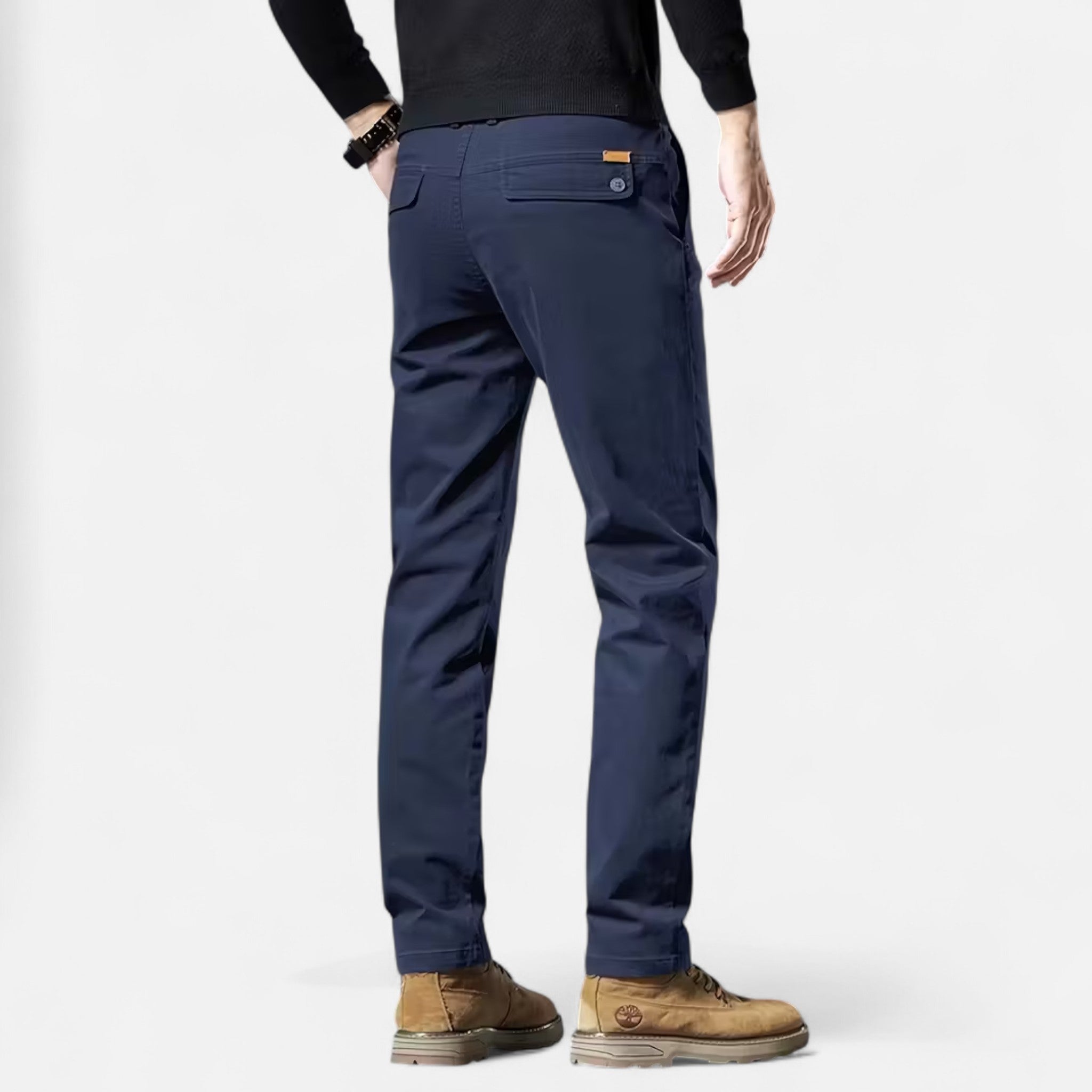 Modero | Pantalon homme en coton, jambe droite