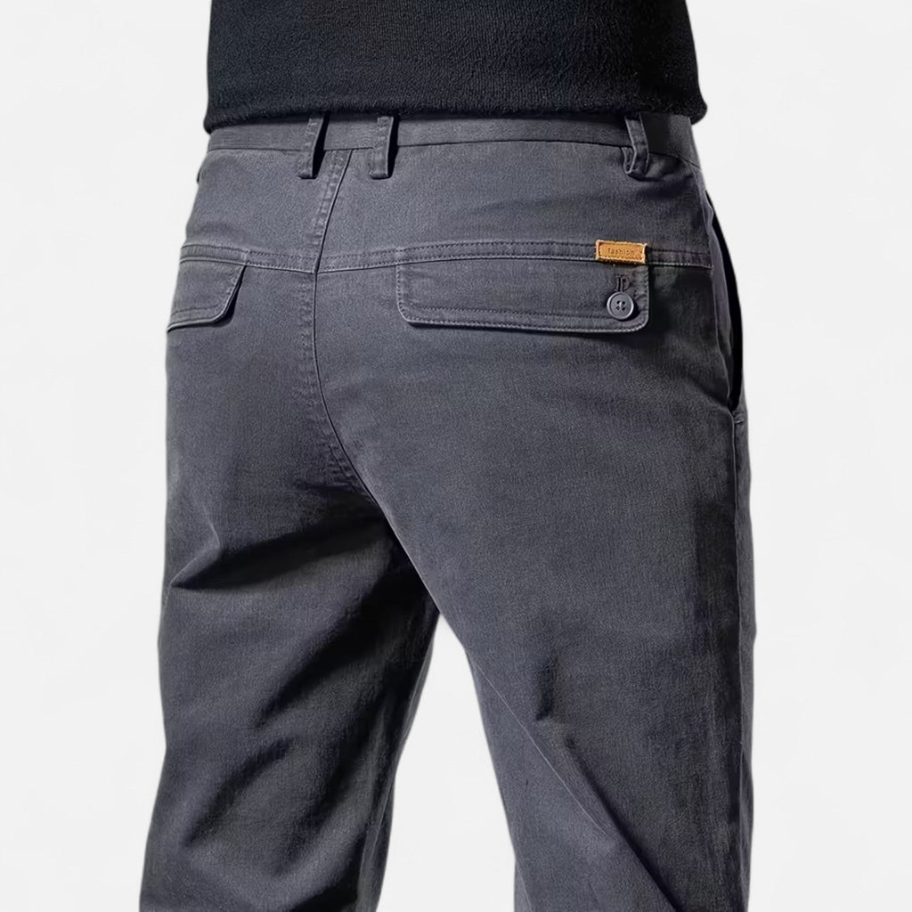 Modero | Pantalon homme en coton, jambe droite