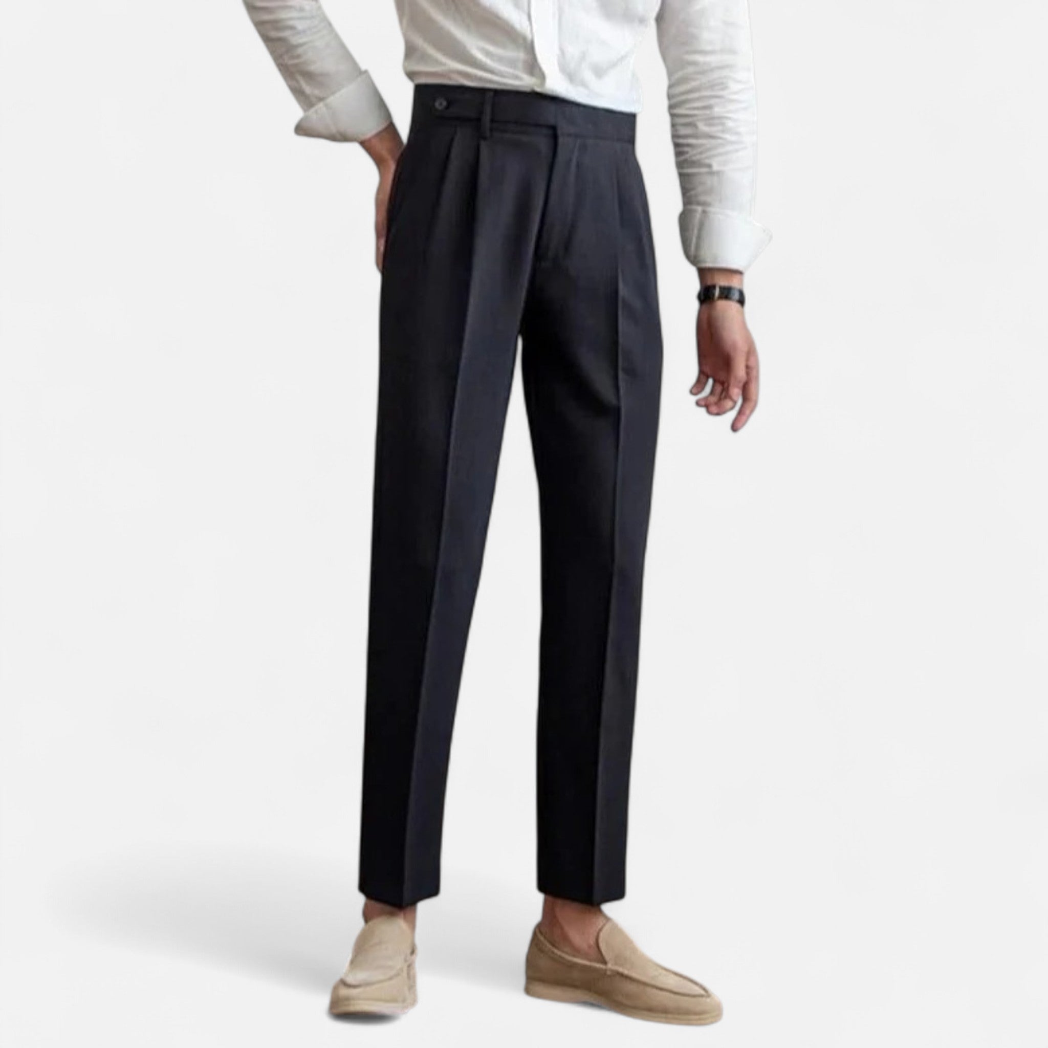 Modero | Pantalon homme tailleur, coupe droite