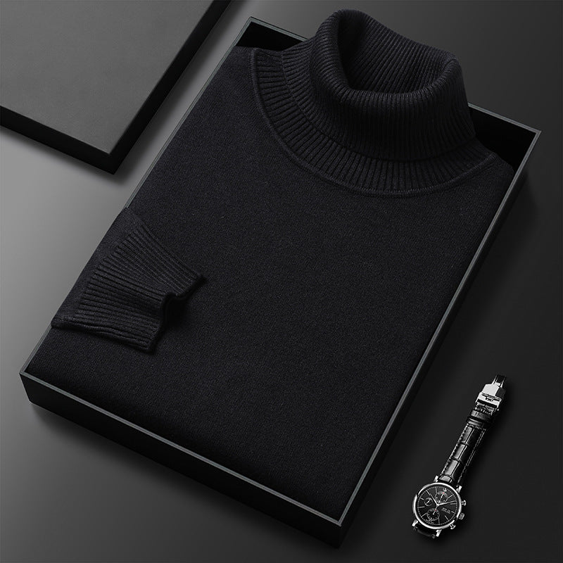 Pull À Col Roulé Côtelé En Mélange De Cachemire Pour Homme : Un Modèle Élégant Et Doux, Idéal Pour Les Journées Froides, Un Style Chic Et Décontracté Et À Porter AU Quotidien