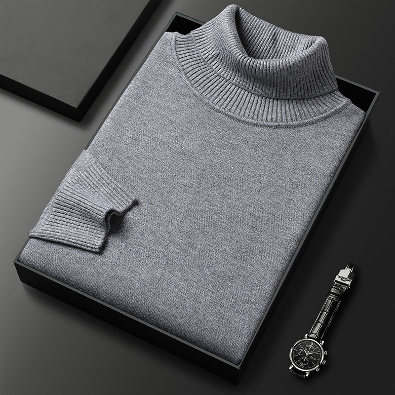 Pull À Col Roulé Côtelé En Mélange De Cachemire Pour Homme : Un Modèle Élégant Et Doux, Idéal Pour Les Journées Froides, Un Style Chic Et Décontracté Et À Porter AU Quotidien