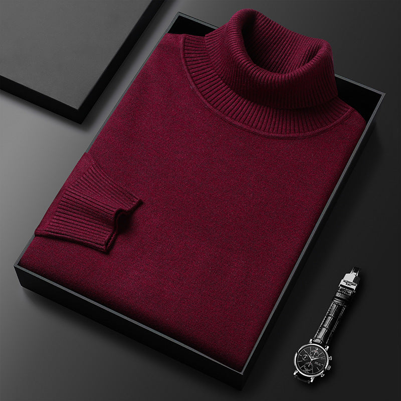 Pull À Col Roulé Côtelé En Mélange De Cachemire Pour Homme : Un Modèle Élégant Et Doux, Idéal Pour Les Journées Froides, Un Style Chic Et Décontracté Et À Porter AU Quotidien